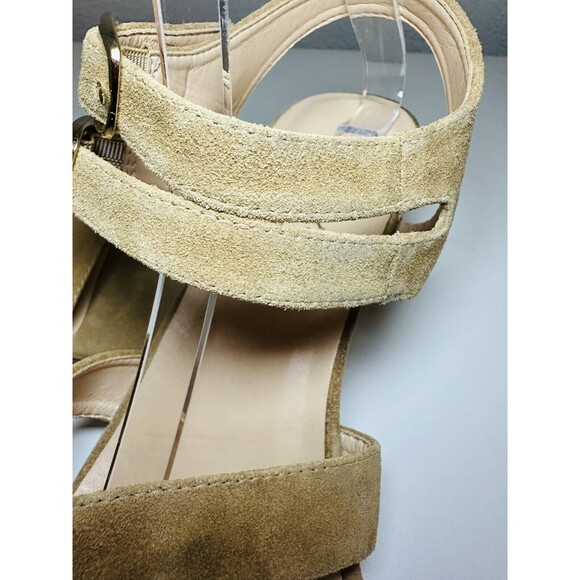 For Love & Lemons x Marais Jardin Camel Tan Sparkly Block Heel Women's SIZE 10 - Picture 8 of 10